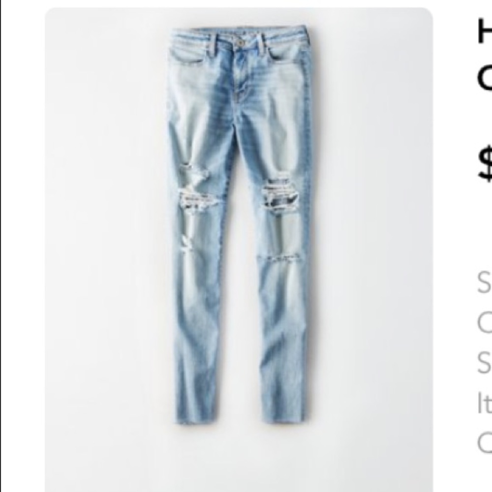 American Eagle Jegging Blue High Rise